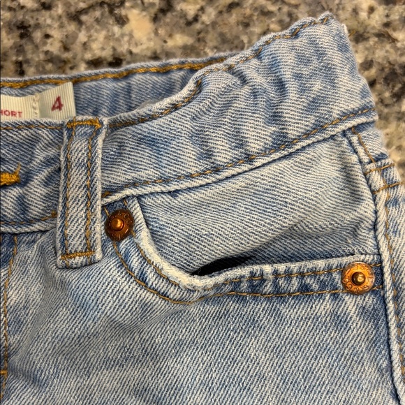 Levi's Light Blue Denim Kids Shorts - Picture 11 of 15
